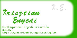 krisztian enyedi business card